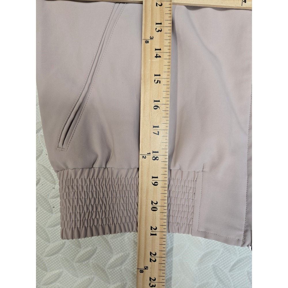 MM LaFleur The Langley Bomber Jacket OrigamiTech Blush Pink Size L Neutral - Picture 11 of 11